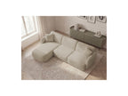 Anda - Canapé D'Angle Fixe Modulable - Tissu Chenille - Angle Gauche