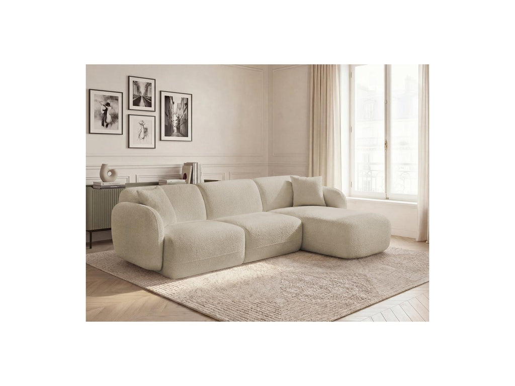 Anda - Fixed Modular Corner Sofa - Chenille Fabric - Right-Hand Corner