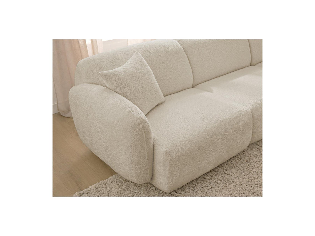 Anda - Fixed Modular Corner Sofa - Chenille Fabric - Right-Hand Corner