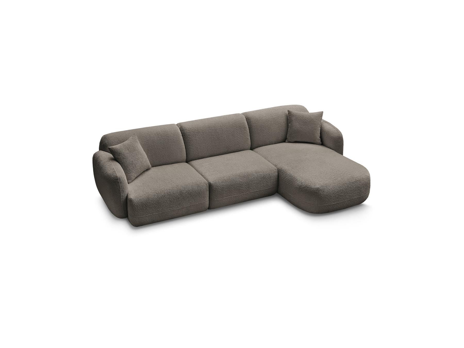 Anda - Fixed Modular Corner Sofa - Chenille Fabric - Right-Hand Corner