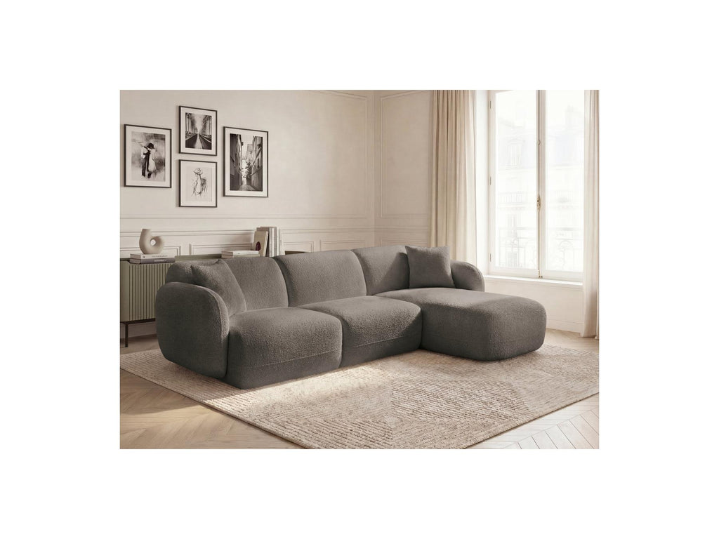 Anda - Fixed Modular Corner Sofa - Chenille Fabric - Right-Hand Corner
