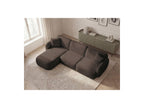 Anda - Canapé D'Angle Fixe Modulable - Tissu Chenille - Angle Gauche