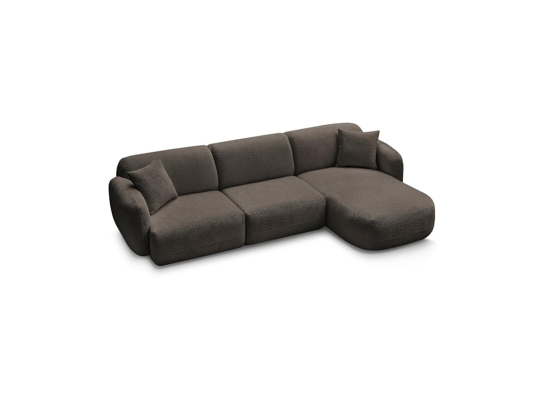 Anda - Fixed Modular Corner Sofa - Chenille Fabric - Right-Hand Corner