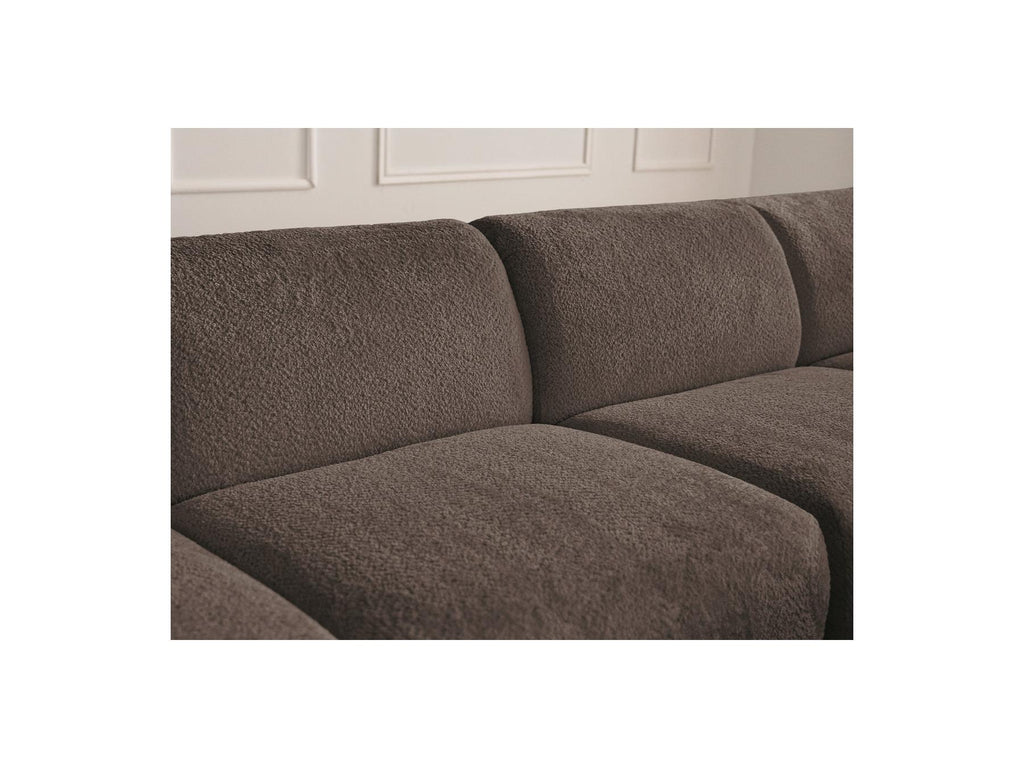 Anda - Fixed Modular Corner Sofa - Chenille Fabric - Right-Hand Corner