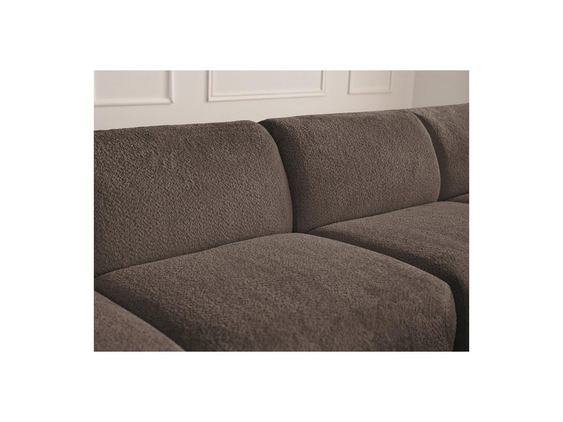 Anda - Fixed Modular Corner Sofa - Chenille Fabric - Right-Hand Corner