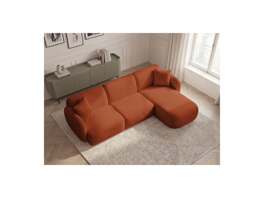 Anda - Fixed Modular Corner Sofa - Chenille Fabric - Right-Hand Corner