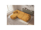 Anda - Canapé D'Angle Fixe Modulable - Tissu Chenille - Angle Gauche