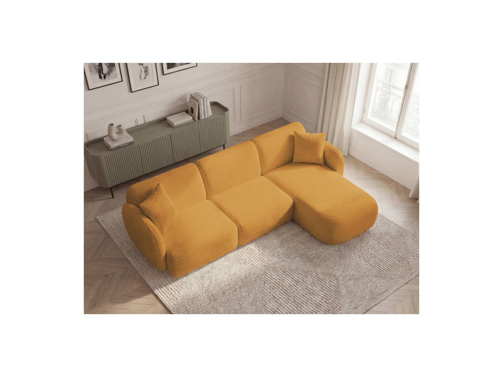 Anda - Fixed Modular Corner Sofa - Chenille Fabric - Right-Hand Corner