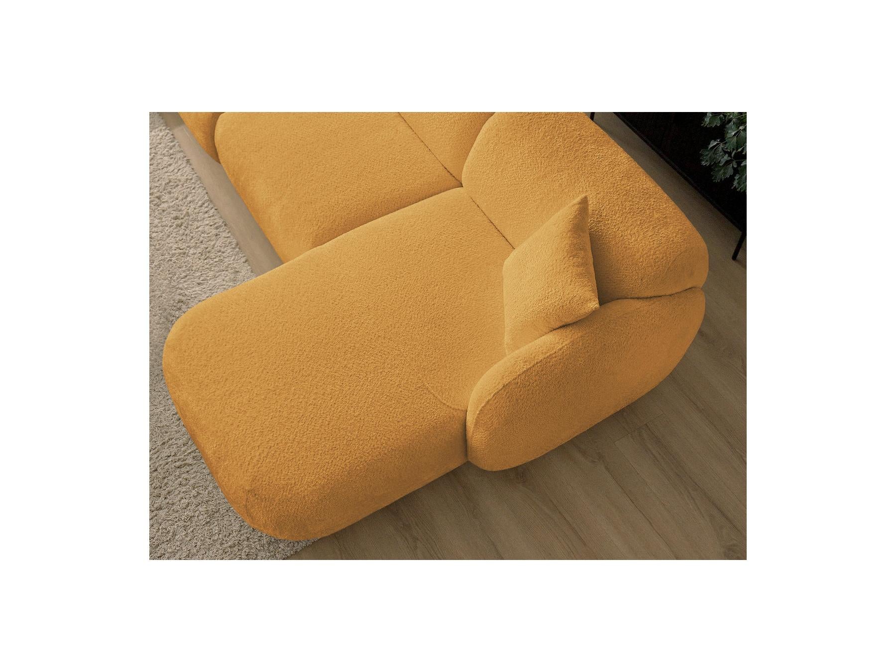 Anda - Fixed Modular Corner Sofa - Chenille Fabric - Right-Hand Corner