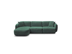 Anda - Canapé D'Angle Fixe Modulable - Tissu Chenille - Angle Gauche
