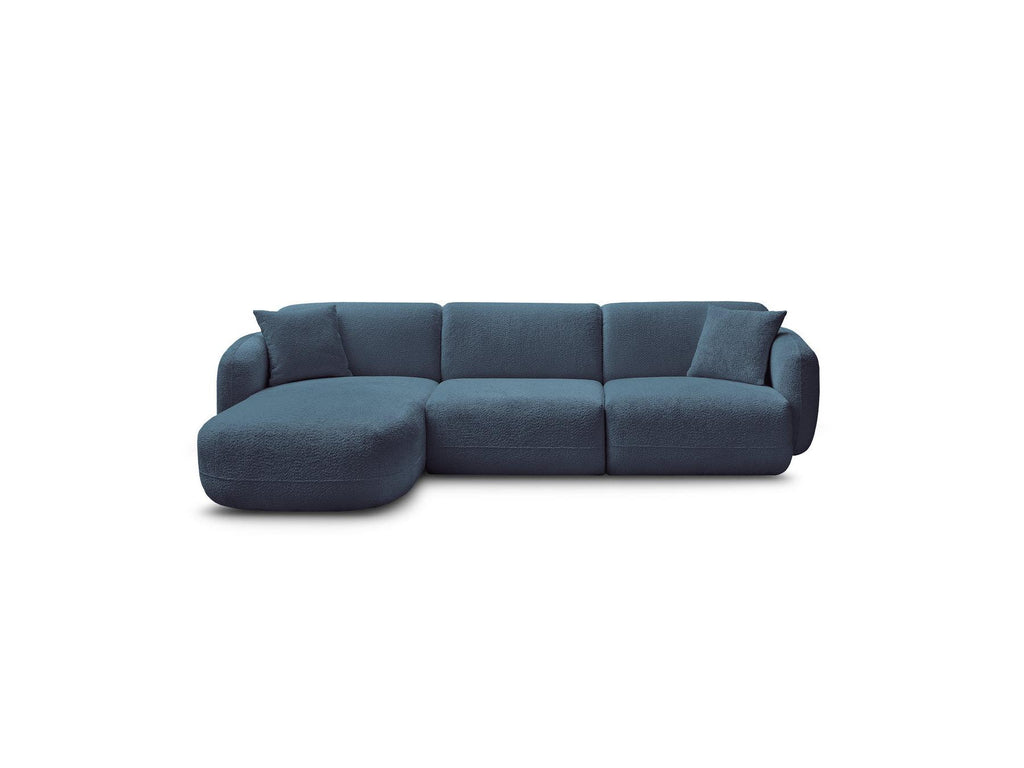 Anda - Canapé D'Angle Fixe Modulable - Tissu Chenille - Angle Gauche