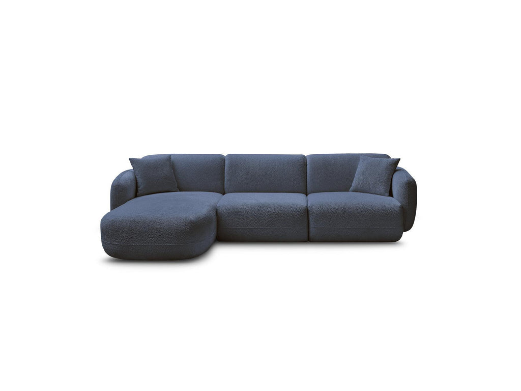 Anda - Canapé D'Angle Fixe Modulable - Tissu Chenille - Angle Gauche