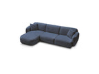 Anda - Canapé D'Angle Fixe Modulable - Tissu Chenille - Angle Gauche