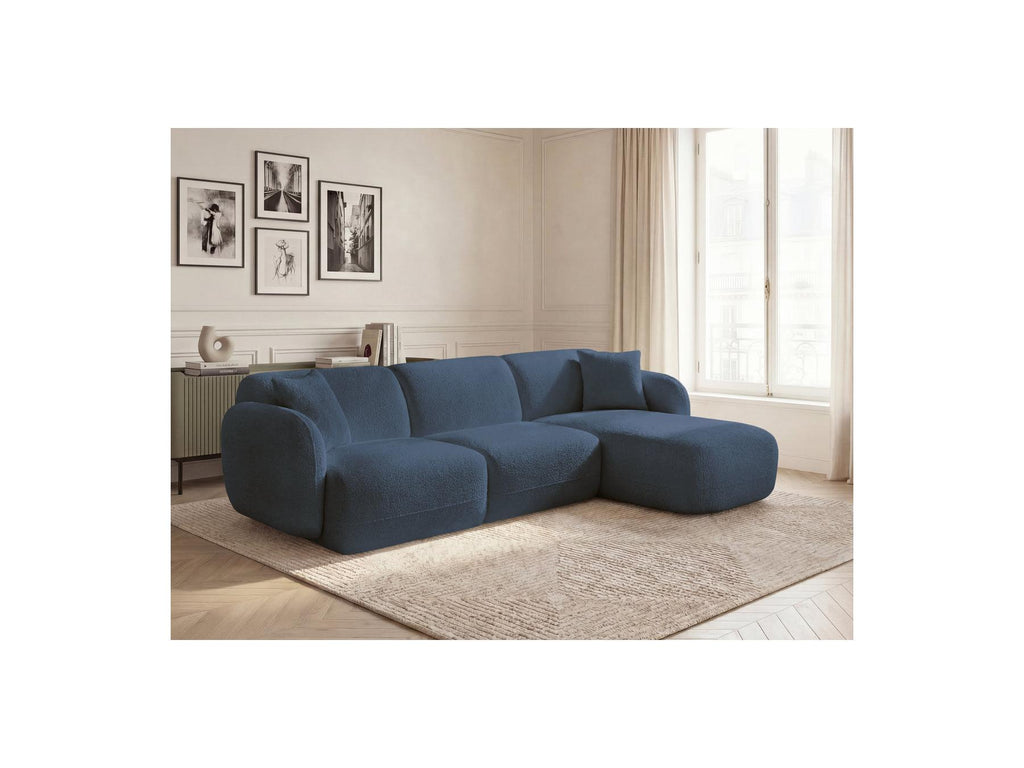 Anda - Fixed Modular Corner Sofa - Chenille Fabric - Right-Hand Corner
