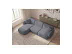 Anda - Canapé D'Angle Fixe Modulable - Tissu Chenille - Angle Gauche