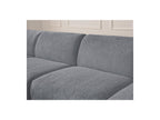 Anda - Canapé D'Angle Fixe Modulable - Tissu Chenille - Angle Gauche