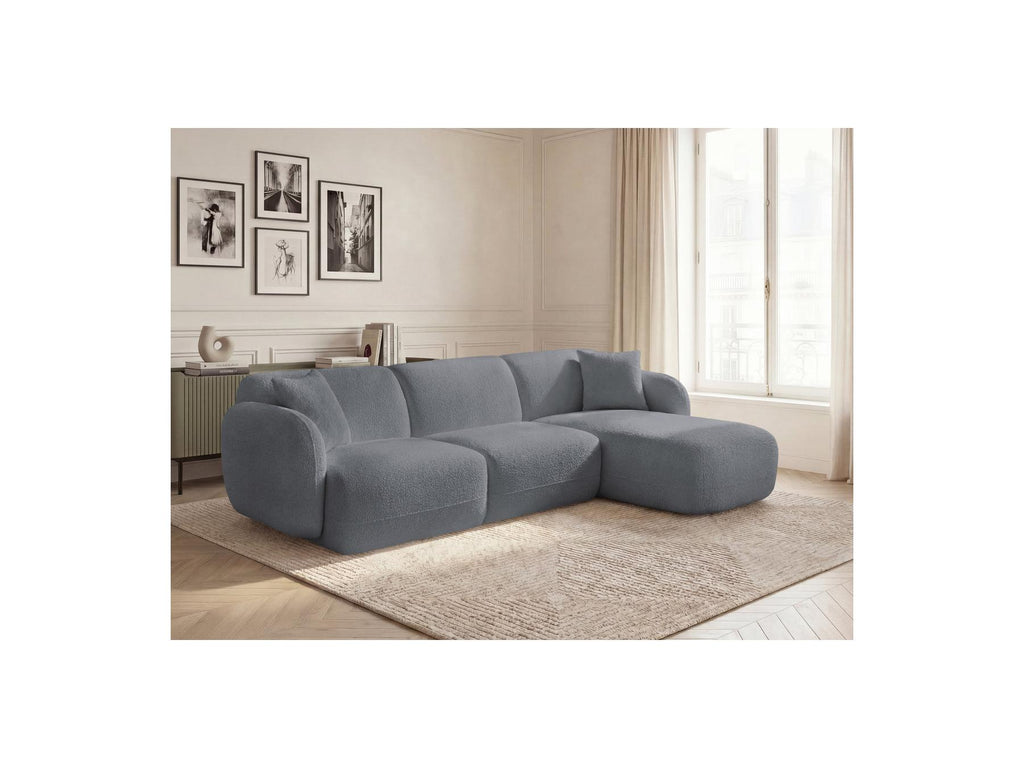 Anda - Fixed Modular Corner Sofa - Chenille Fabric - Right-Hand Corner