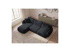 Anda - Canapé D'Angle Fixe Modulable - Tissu Chenille - Angle Gauche