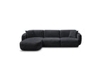 Anda - Canapé D'Angle Fixe Modulable - Tissu Chenille - Angle Gauche