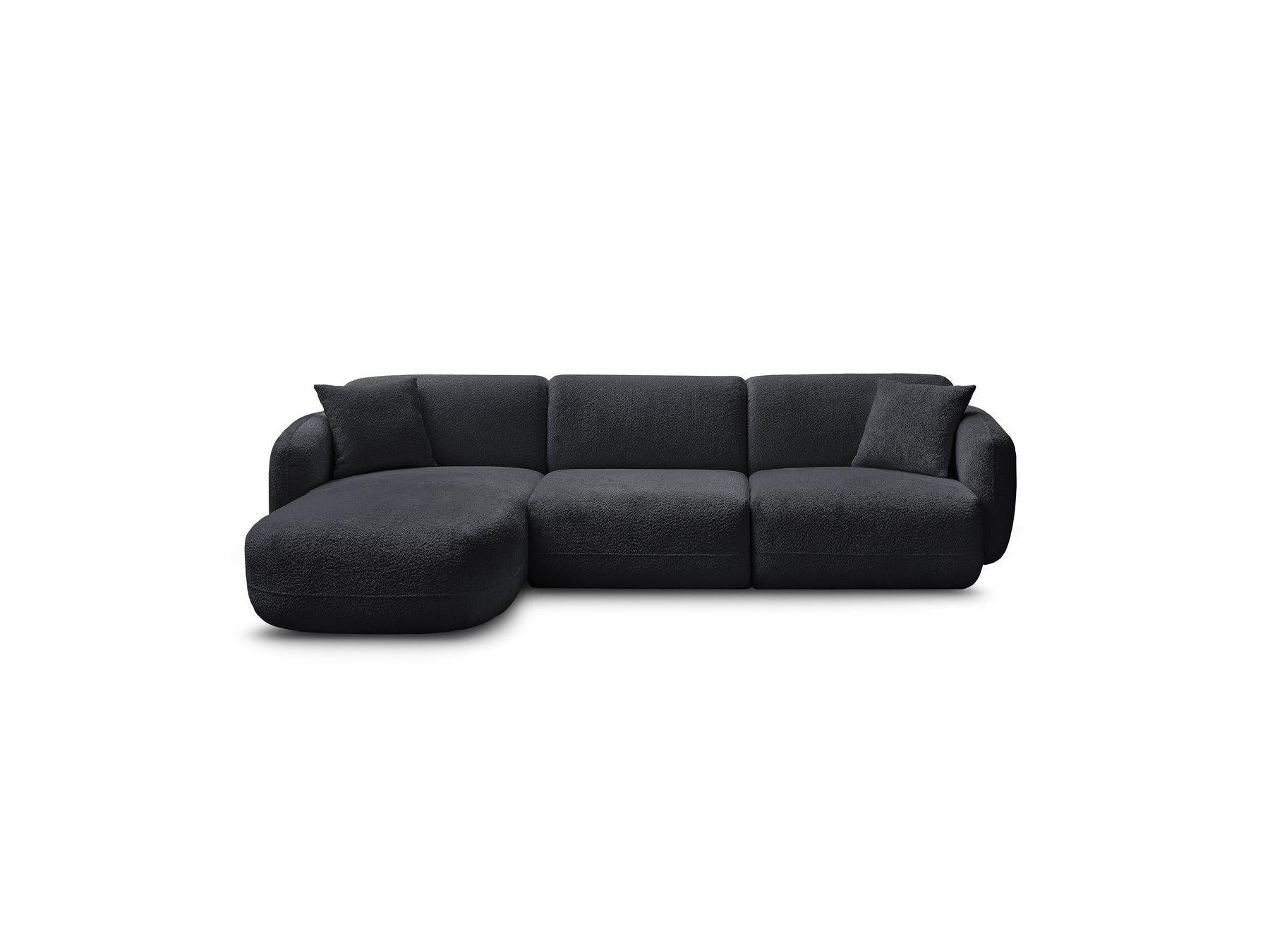 Anda - Canapé D'Angle Fixe Modulable - Tissu Chenille - Angle Gauche