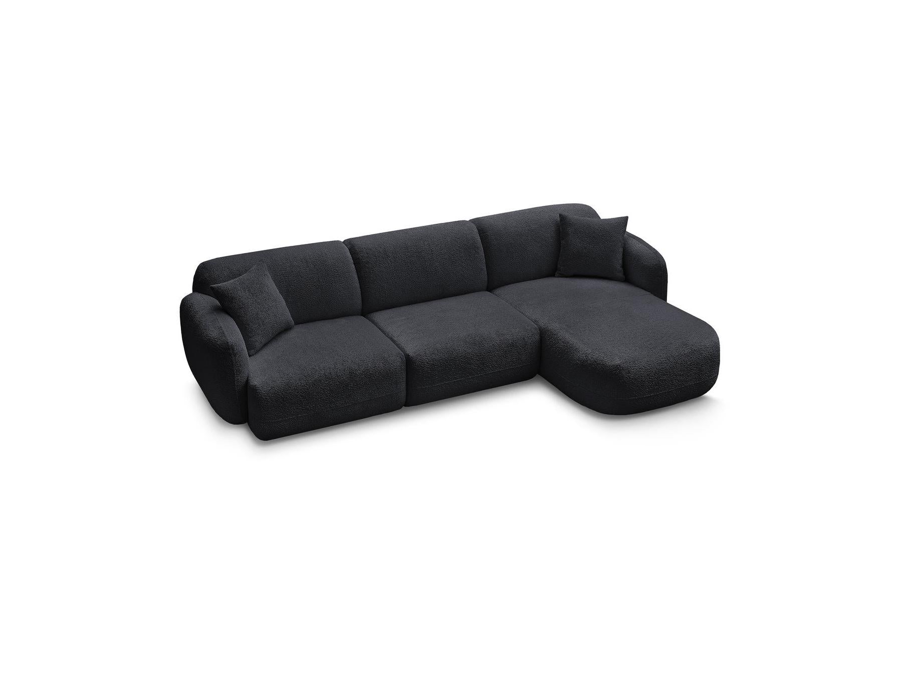 Anda - Fixed Modular Corner Sofa - Chenille Fabric - Right-Hand Corner