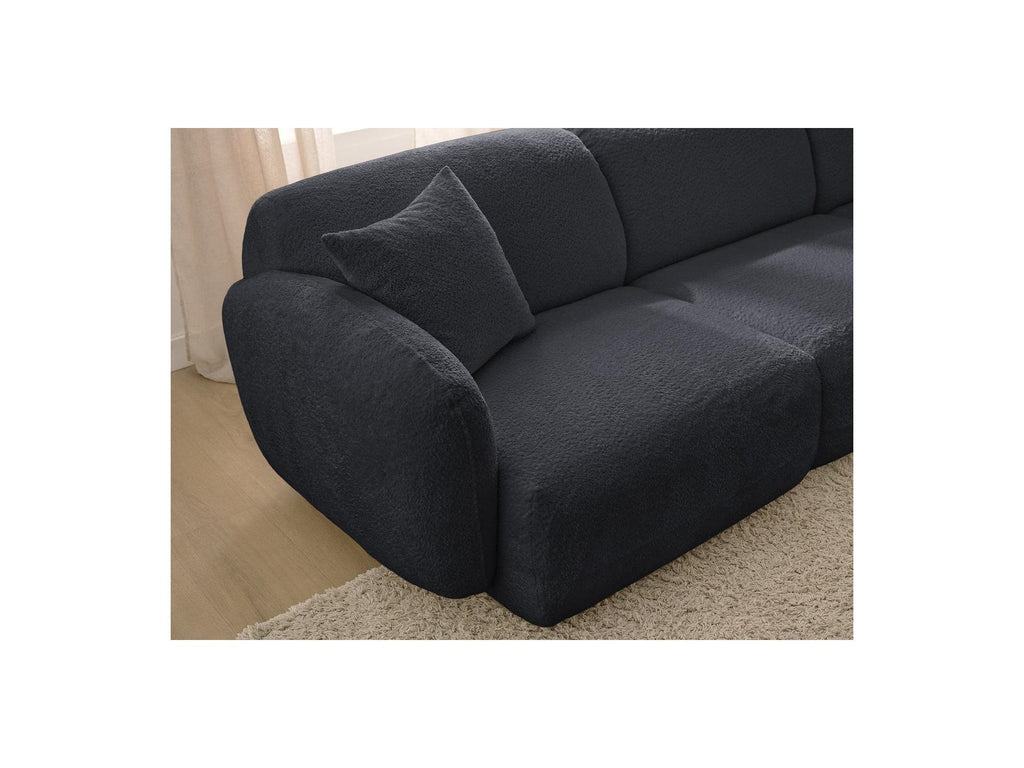 Anda - Fixed Modular Corner Sofa - Chenille Fabric - Right-Hand Corner