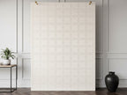 Owen - Low-Pile Rug with Abstract Pattern - White
