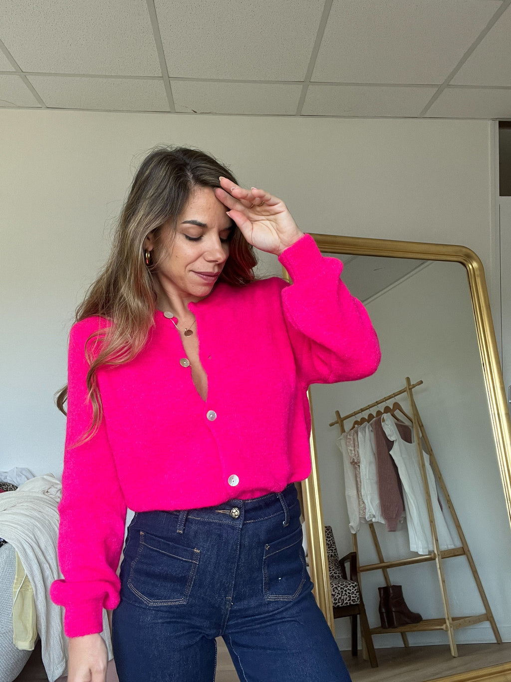 Fuchsia Léonie Wool Knitwear