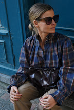 Chemise Elisabeth Carreaux Marine