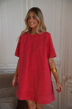 Vestido vaquero Zaho - Rojo