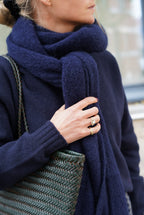 Ellie Navy Scarf