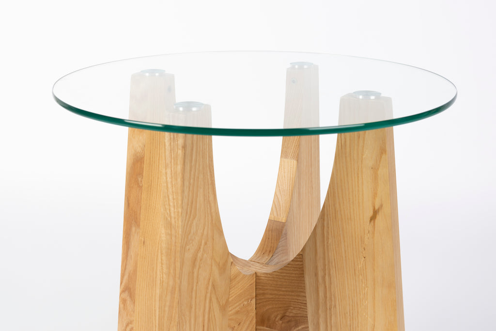Kobe - Table D'Appoint - Verre - Naturel/Beige