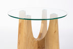 Kobe - Table D'Appoint - Verre - Naturel/Beige