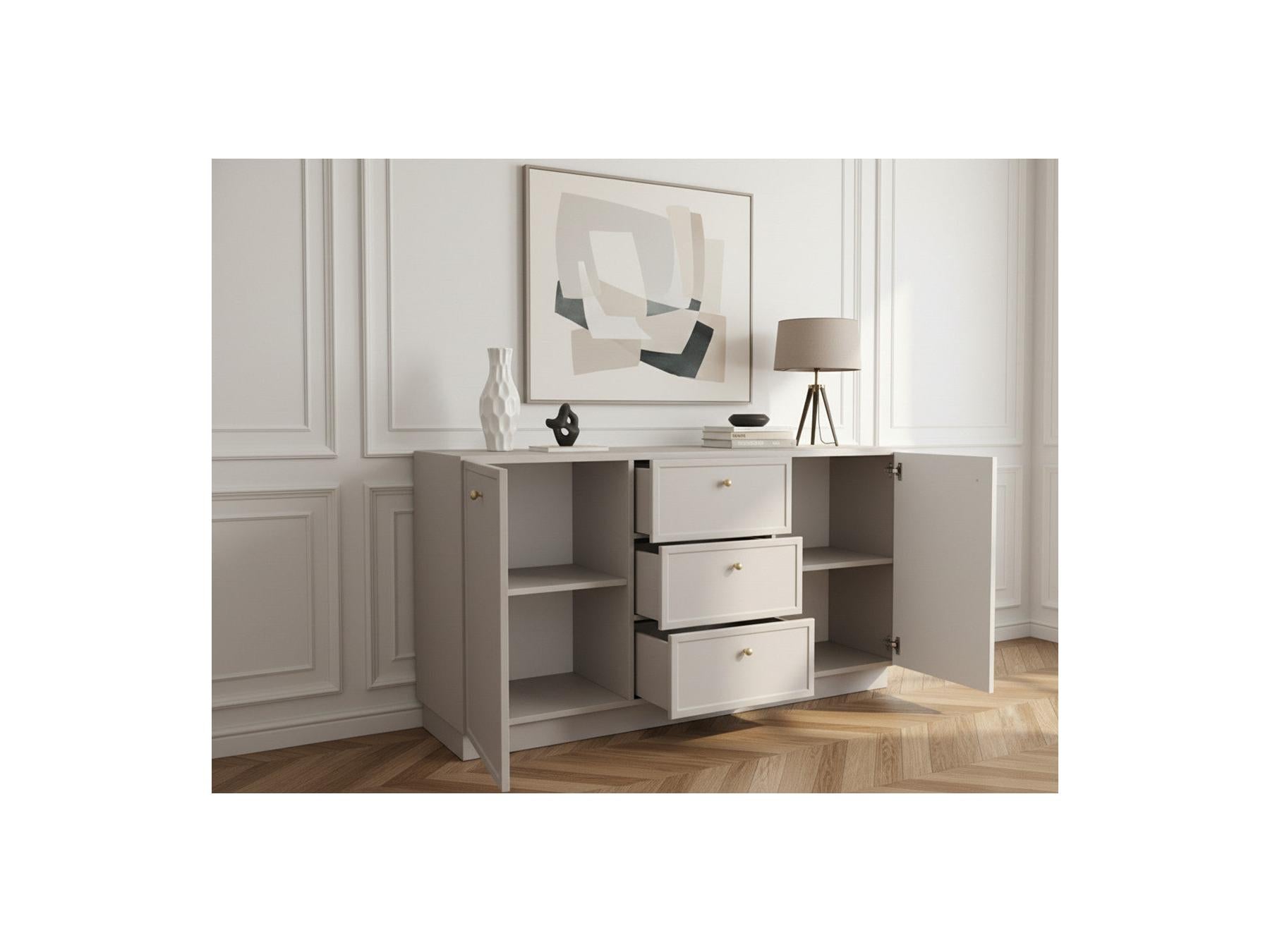 Lorina - Buffet 2 Portes 3 Tiroirs