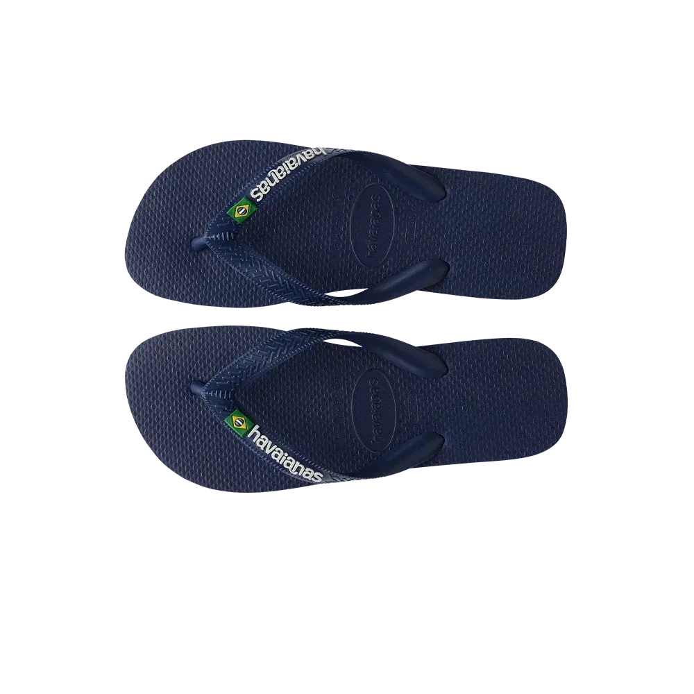 Havaianas - Tongs Brasil Logo Navy Blue
