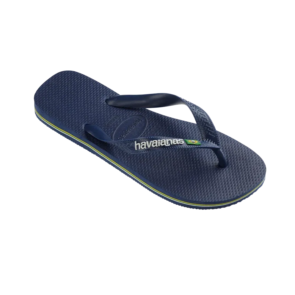 Havaianas - Tongs Brasil Logo Navy Blue