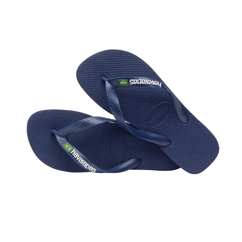 Havaianas - Tongs Brasil Logo Navy Blue