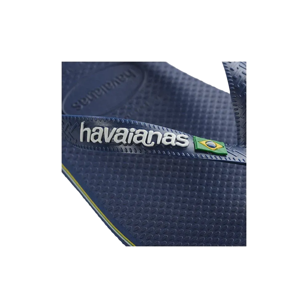 Havaianas - Tongs Brasil Logo Navy Blue