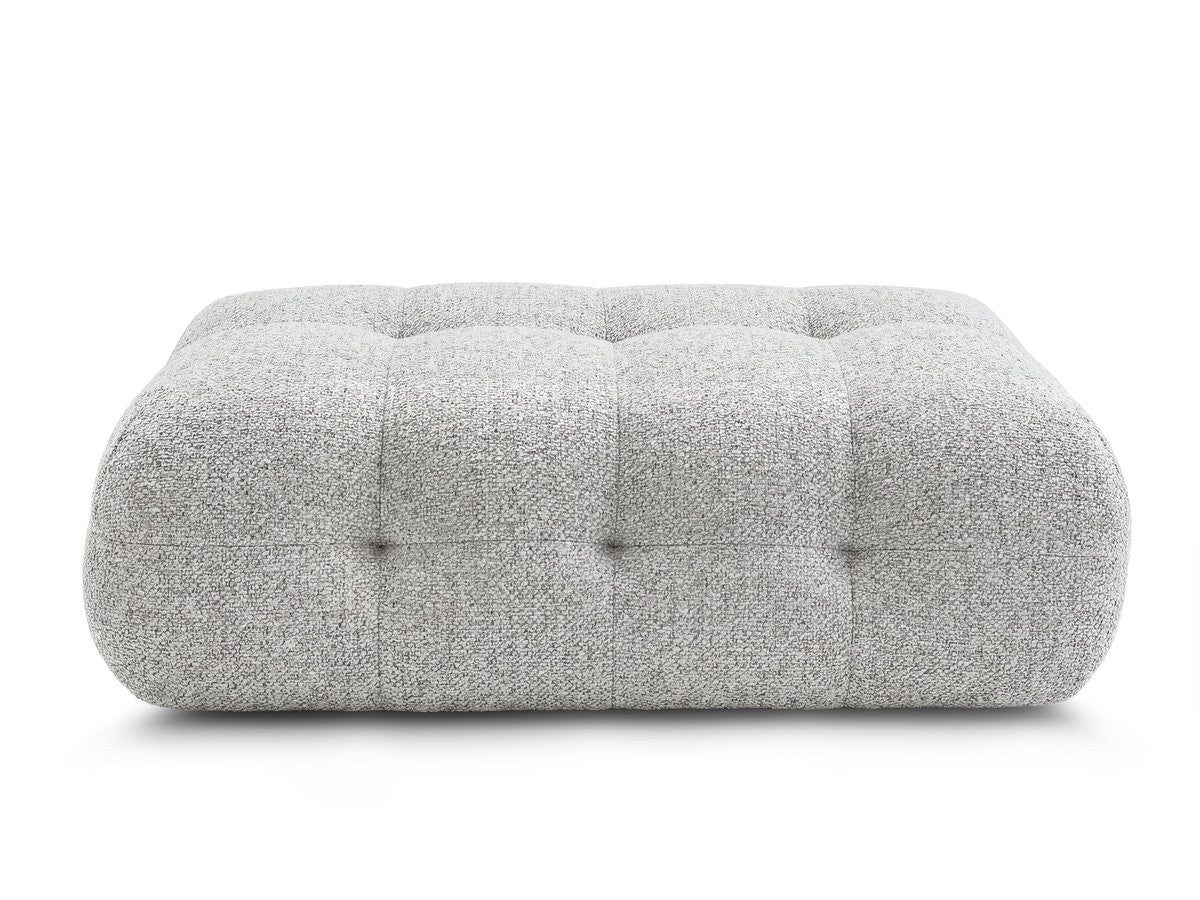 Large Laura Pouffe in Mottled Fabric