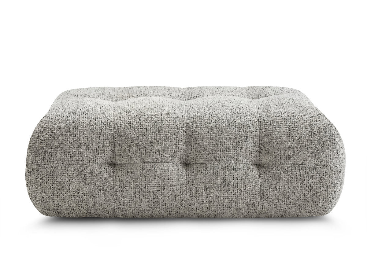 Large Laura Pouffe in Mottled Fabric