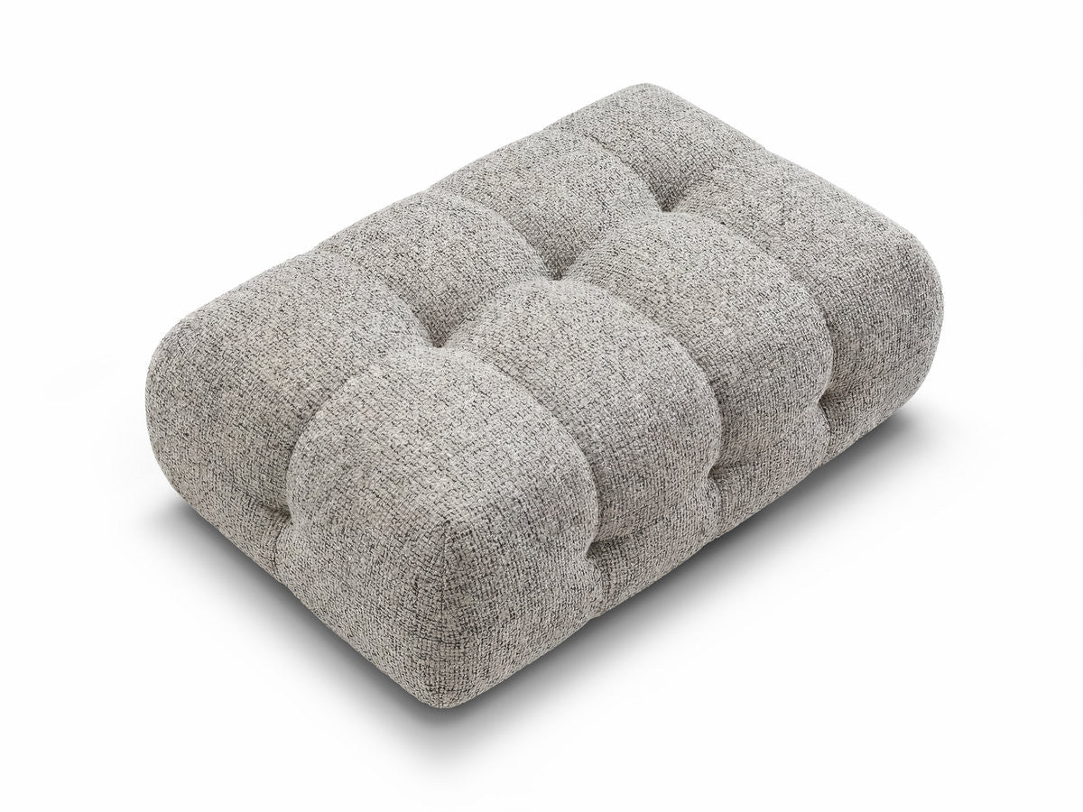 Large Laura Pouffe in Mottled Fabric