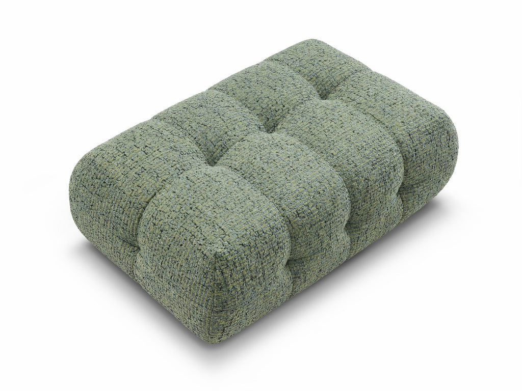 Large Laura Pouffe in Mottled Fabric