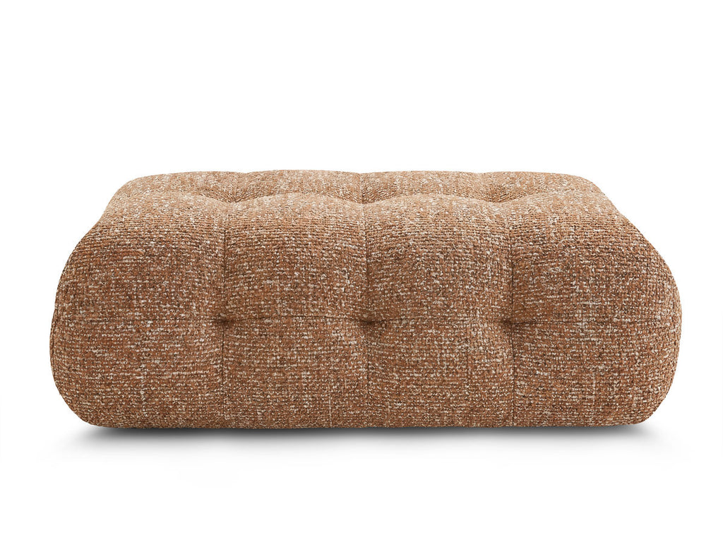Large Laura Pouffe in Mottled Fabric