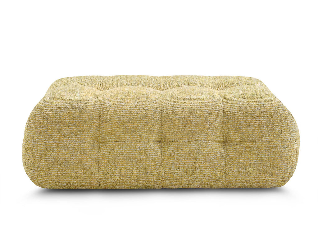 Large Laura Pouffe in Mottled Fabric