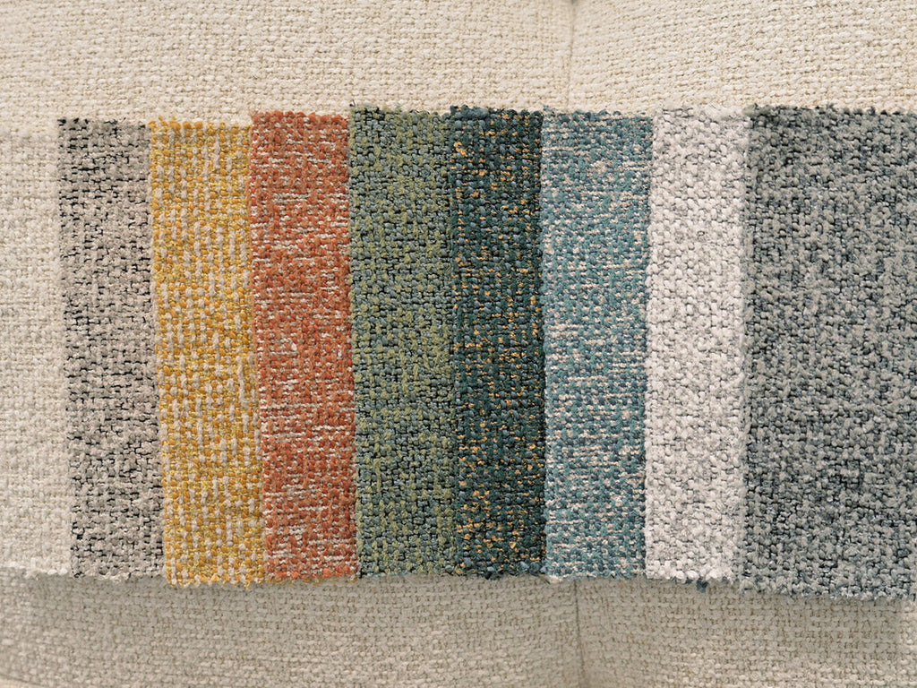 Large Laura Pouffe in Mottled Fabric