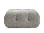 Small Laura Ottoman in Mottled Fabric