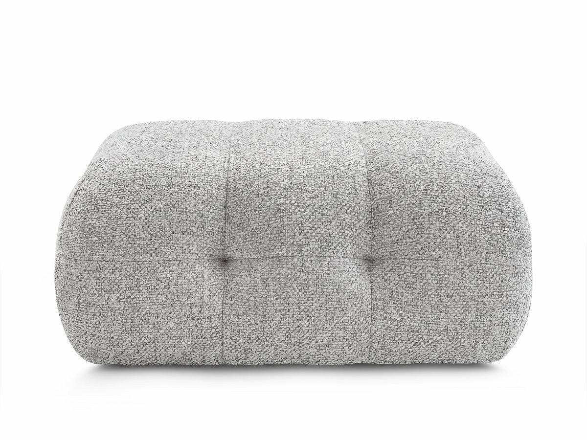 Small Laura Ottoman in Mottled Fabric