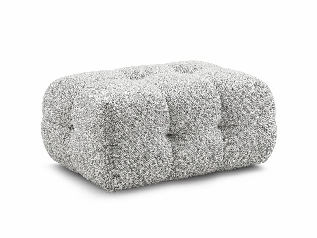 Small Laura Ottoman in Mottled Fabric