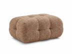 Small Laura Ottoman in Mottled Fabric