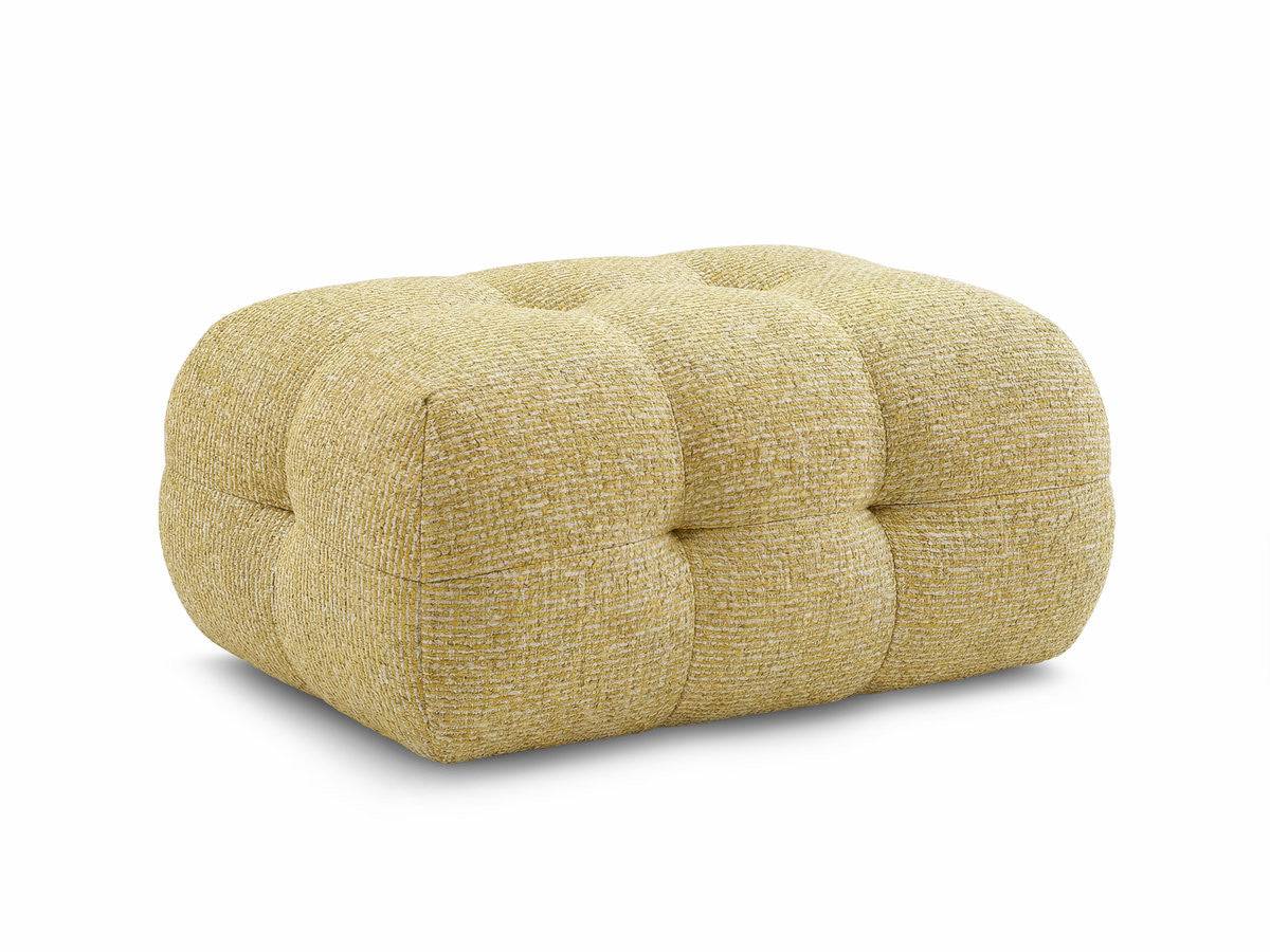 Small Laura Ottoman in Mottled Fabric